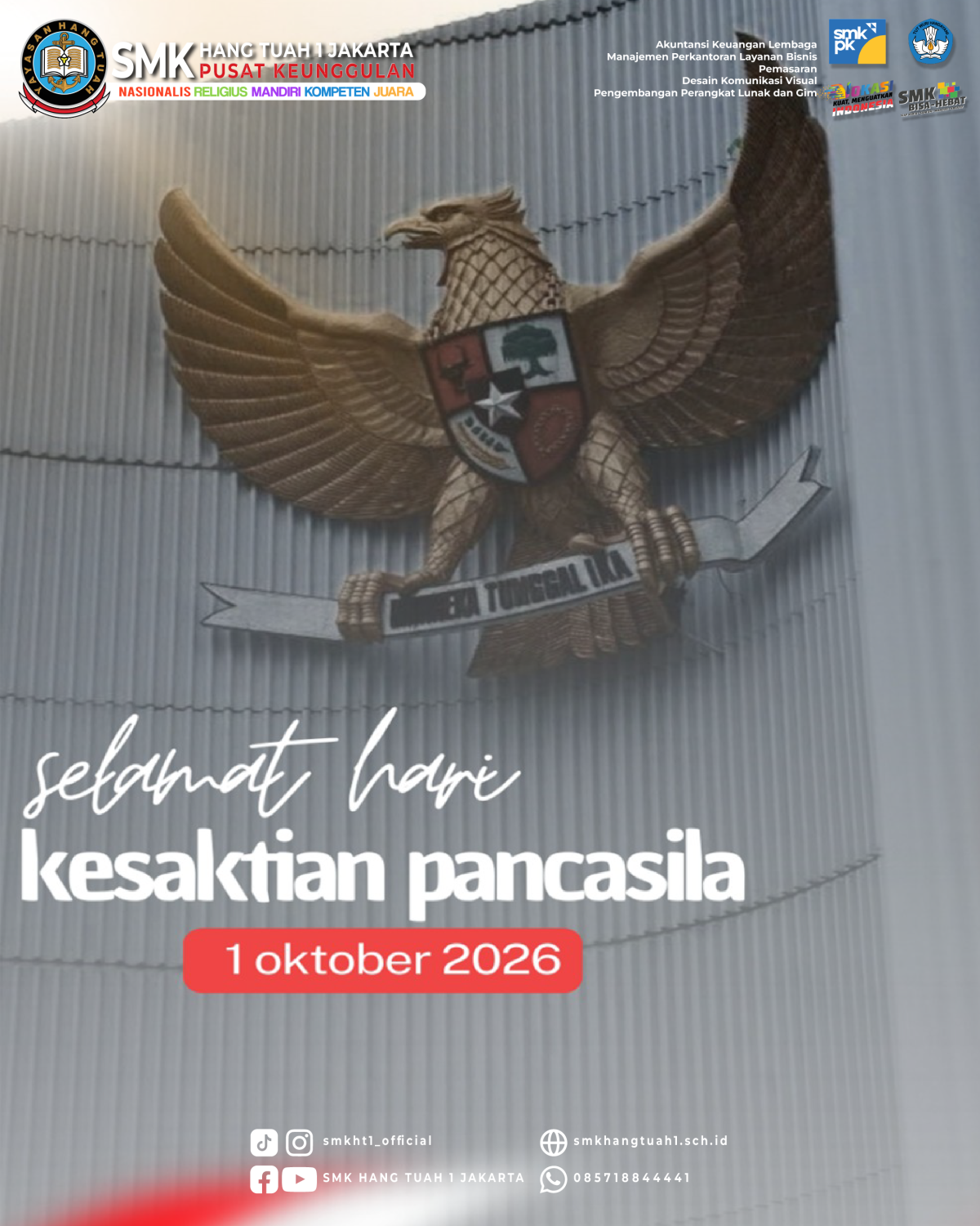 Memperingati Hari Kesaktian Pancasila — 1 Oktober 2026.