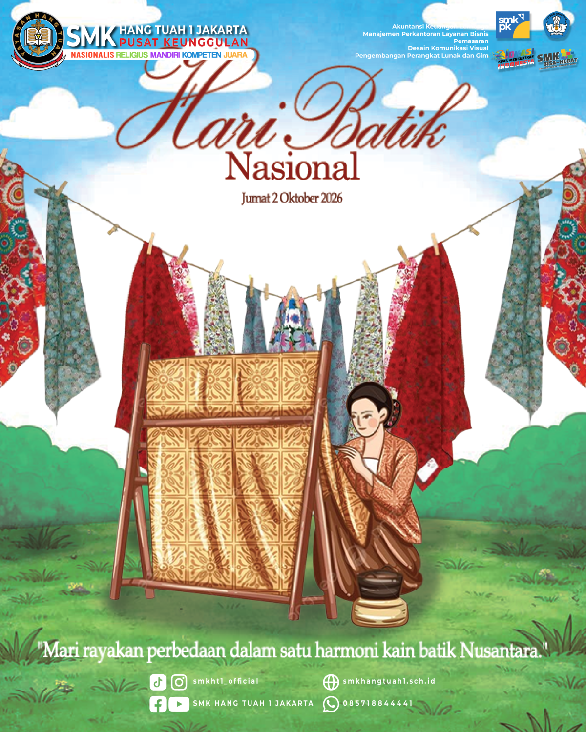 BANGGA BERBATIK, LESTARIKAN WARISAN NUSANTARA! 🇲🇨✨