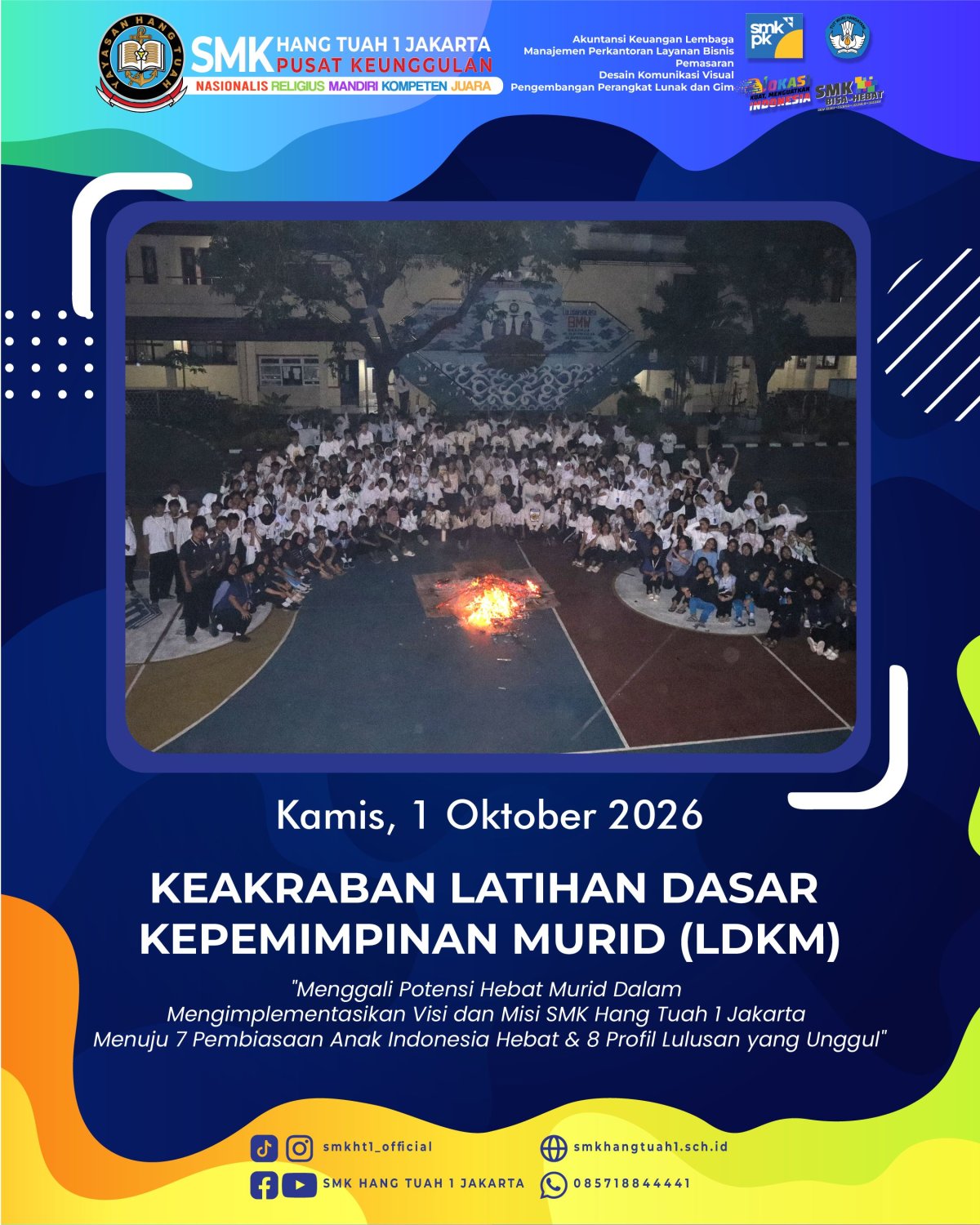 HANGATNYA KEAKRABAN DI MALAM UNGGUN API LDKM 2026! 🔥🌌
